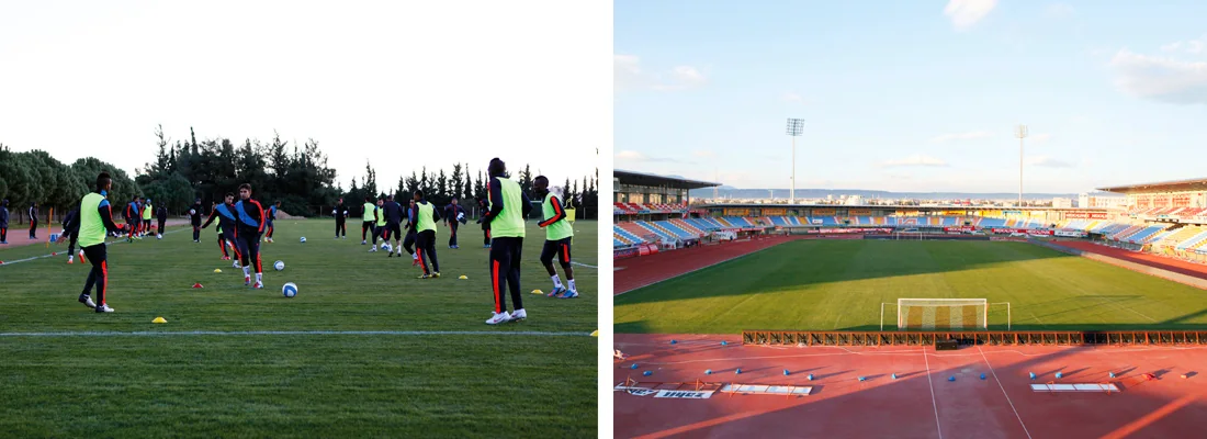 Training environments within the Akdeniz University sports campus