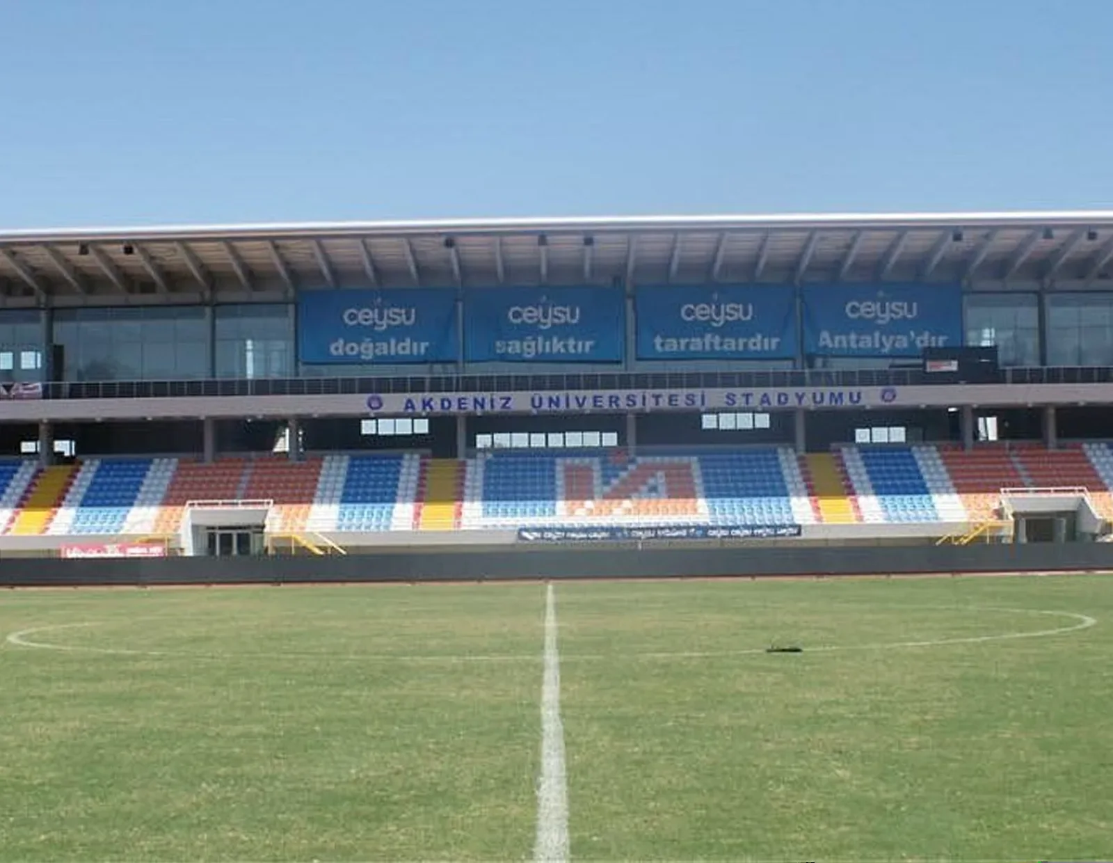 Covered grandstand at Akdeniz University Stadium