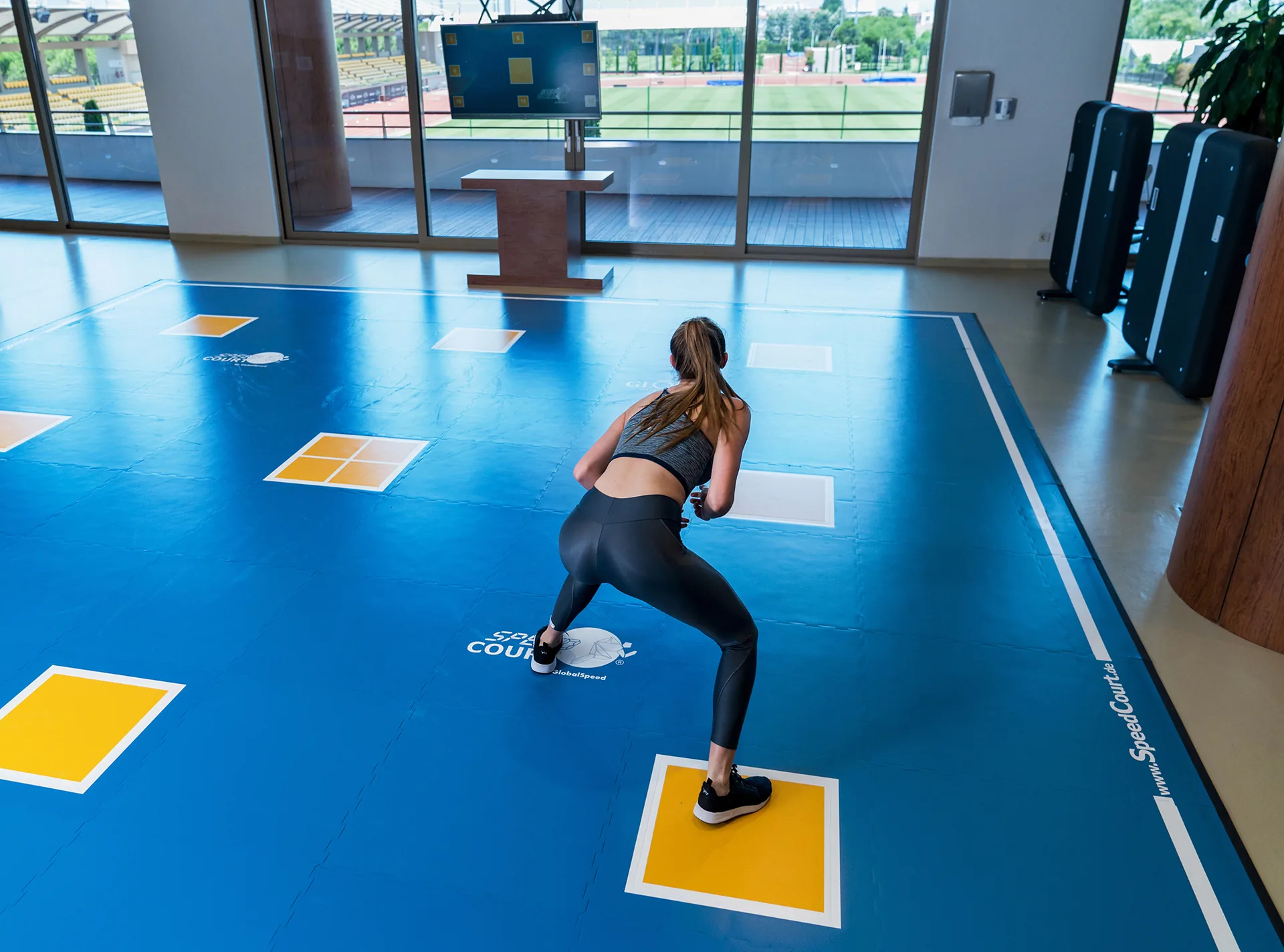 Speed and reaction testing at Gloria Sports Arena