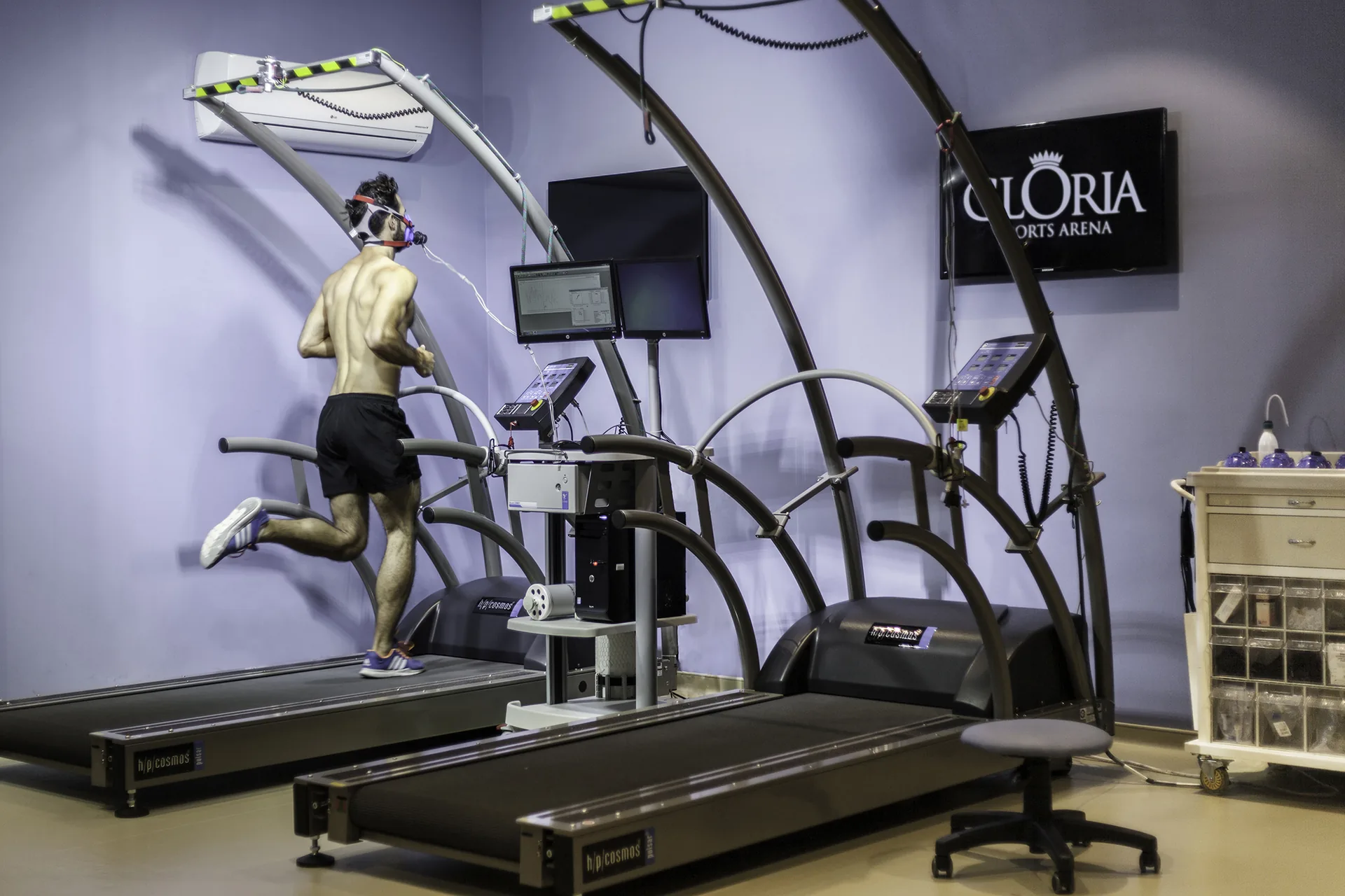 VO2 max testing at Gloria Sports Arena