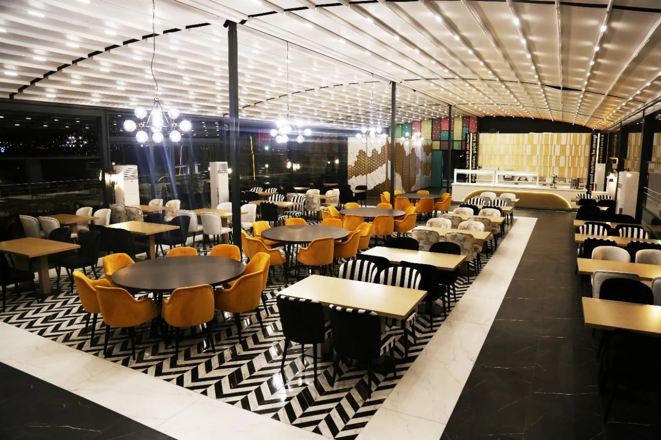 Large team dining hall at the TAF / Turkcell Athletics High Performance Center