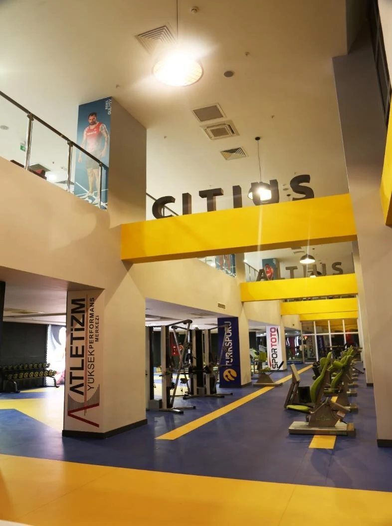 Ramil Guliyev fitness hall at the TAF / Turkcell Athletics High Performance Center