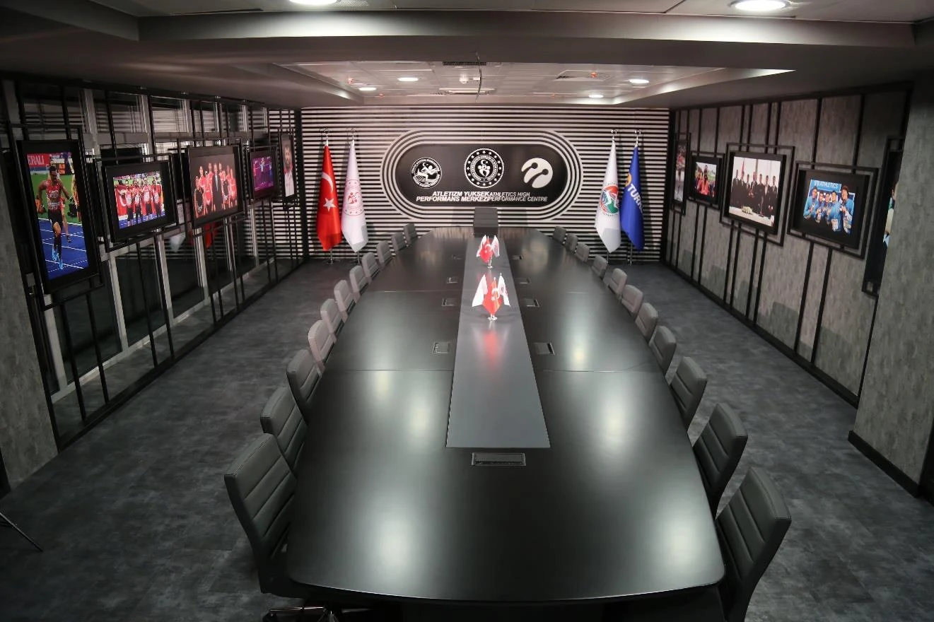 Conference room at the TAF / Turkcell Athletics High Performance Center