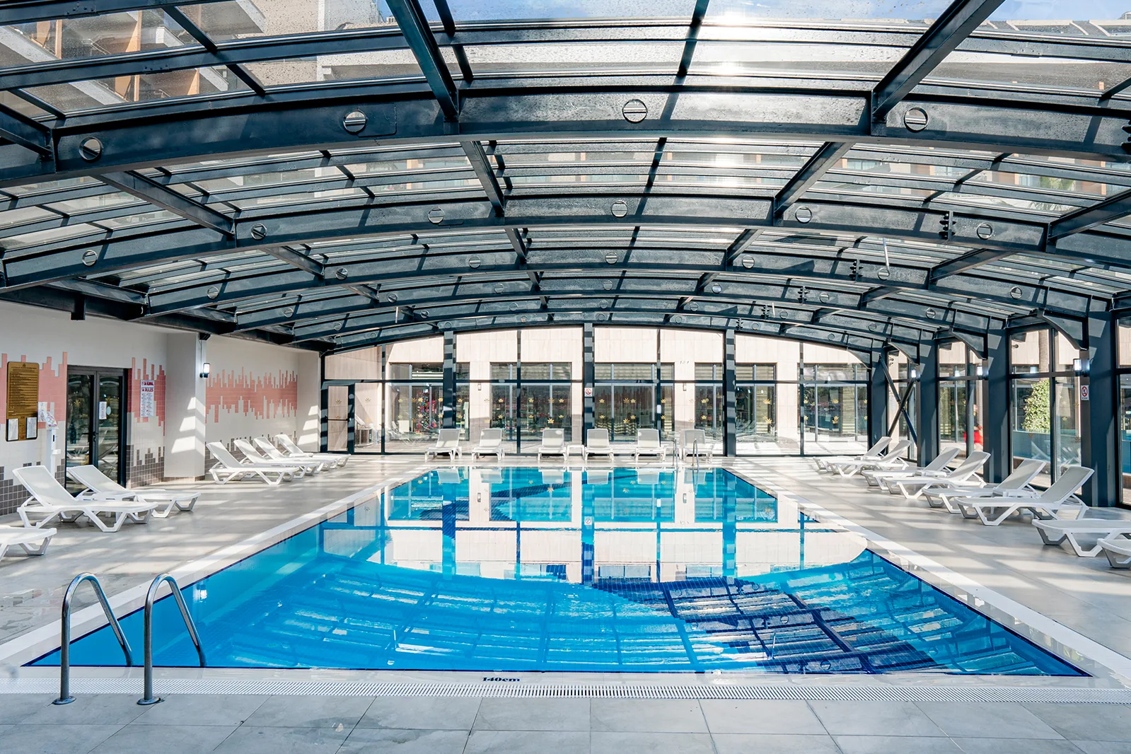 Indoor swimming pool at Aydinbey Queen’s Palace