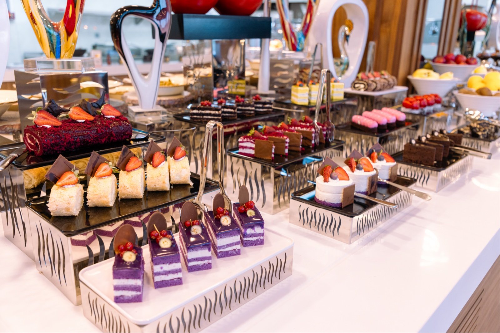 Dessert selection at Belenli Resort Hotel