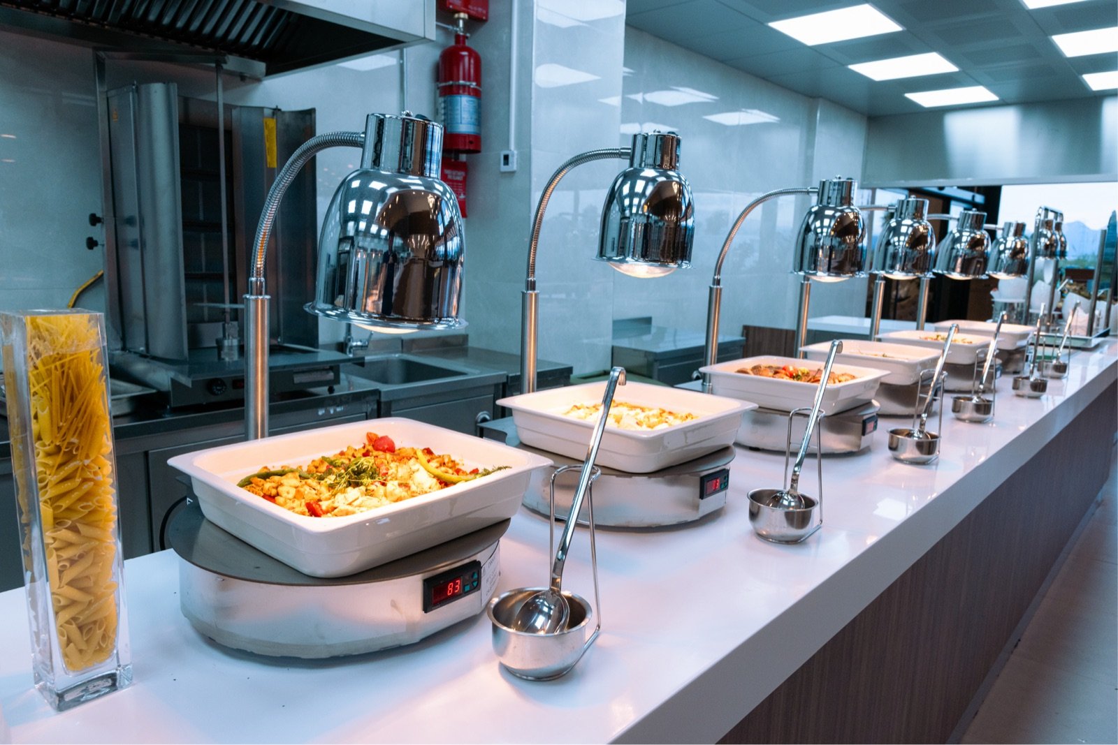 Hot buffet selection at Belenli Resort Hotel