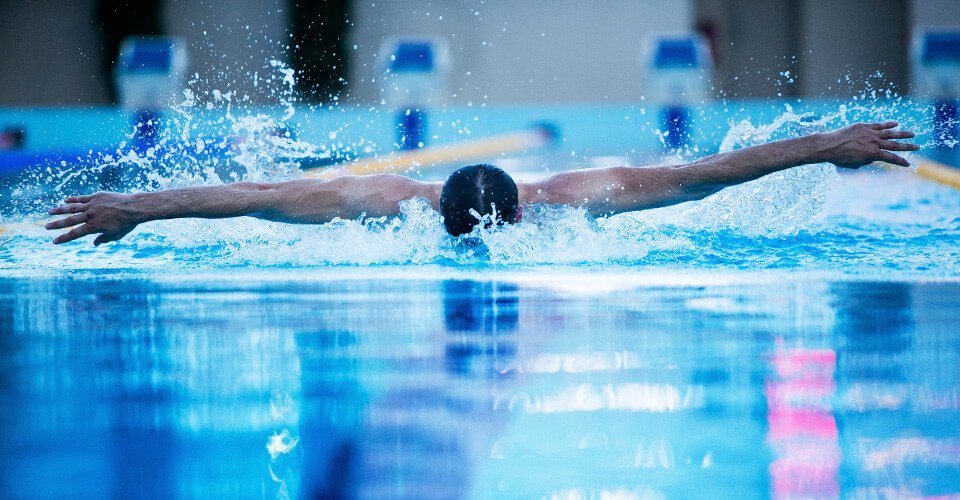 Professional aquatic sports pool at Gloria Sports Arena